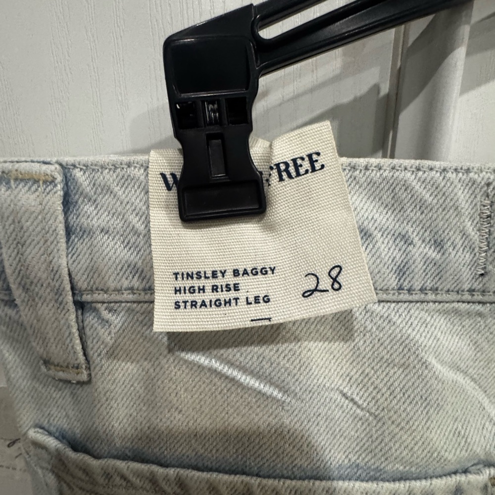 Free People Tinsley Floral Straight Leg Jeans - Picture 2 of 5